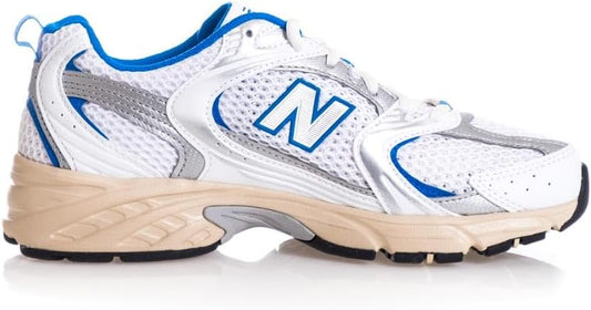 New Balance 530 Blue Oasis Mens Lifestyle Shoes (White/Blue), 6