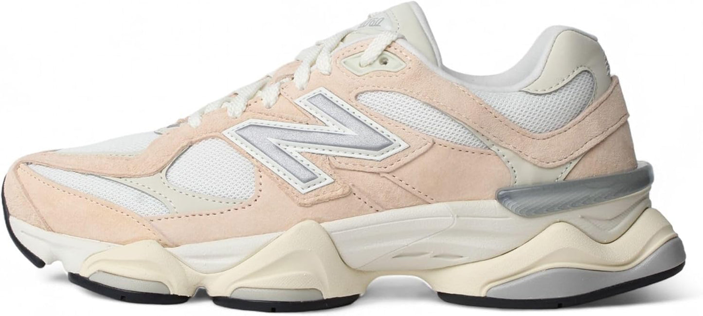 New Balance 9060 Men's Sneakers, Vintage Rose/Sea Salt/Silver Metallic, Size 13